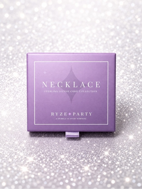 .925 Sterling Silver Necklace with Grand Turk Crystal Pendant - Picture 3 of 3